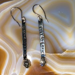 Sterling silver labradorite dangles